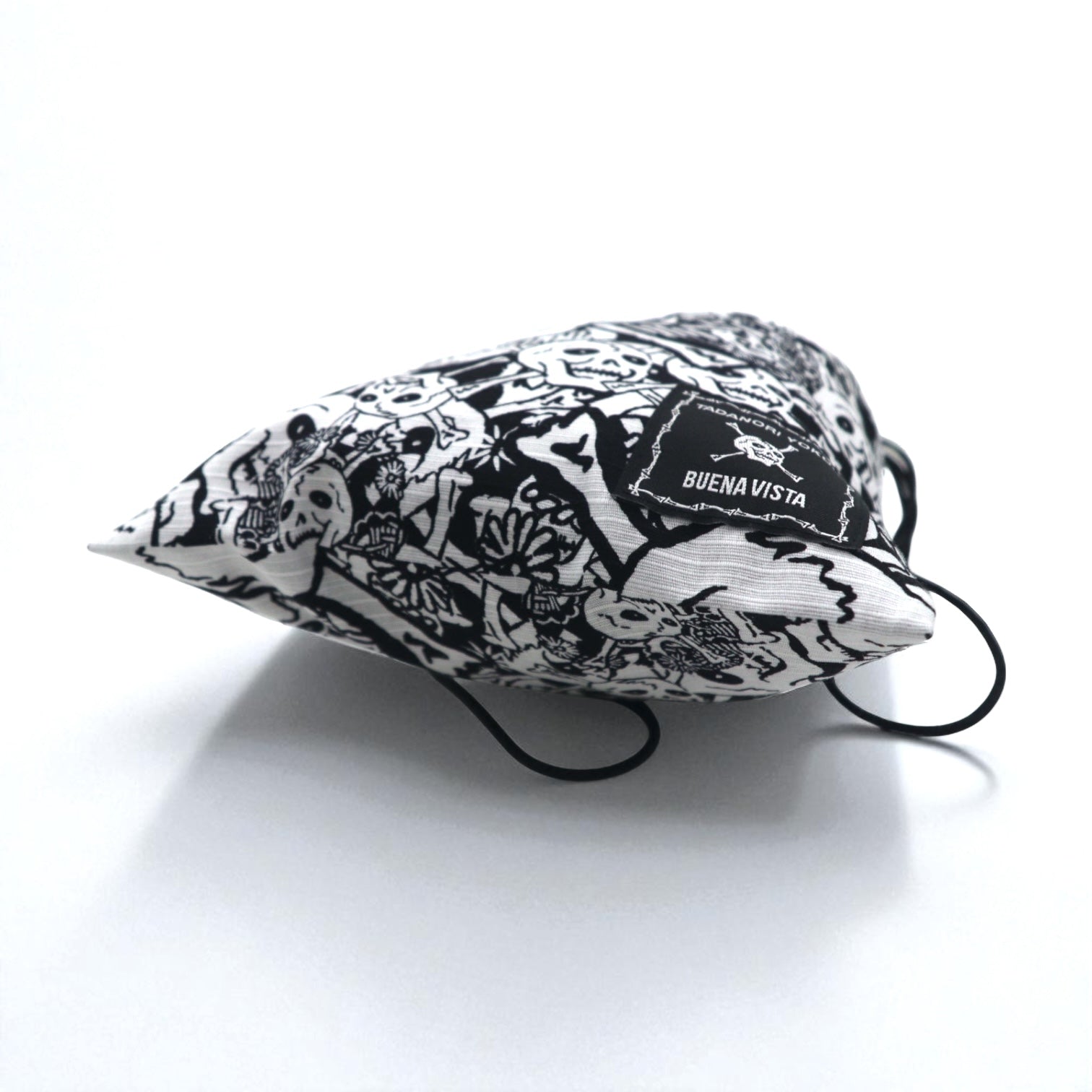 Tadanori Yokoo x Buena Vista "Zatsuto Dokuro" Pouch/Sacoche Shoulder Bag, White, All-Over Print, Made in Japan