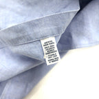 Ralph Lauren 90s Oxford Button Down Shirt 2XLT Blue Cotton Classic Fit Small Pony Embroidery