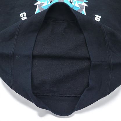 GILDAN クルーネック スウェット S ブラック 裏起毛 アニマル アート プリント Clarence Lobo Elementary