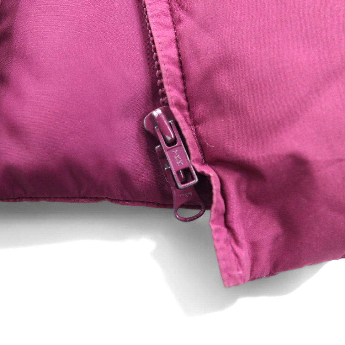 Cabela's 90s Down Jacket, Down Coat, L, Pink, Double Zip, Fur, Removable Hood