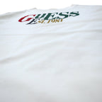 GUESS ORIGINALS ロゴプリント Tシャツ M クリーム コットン ストレッチ
