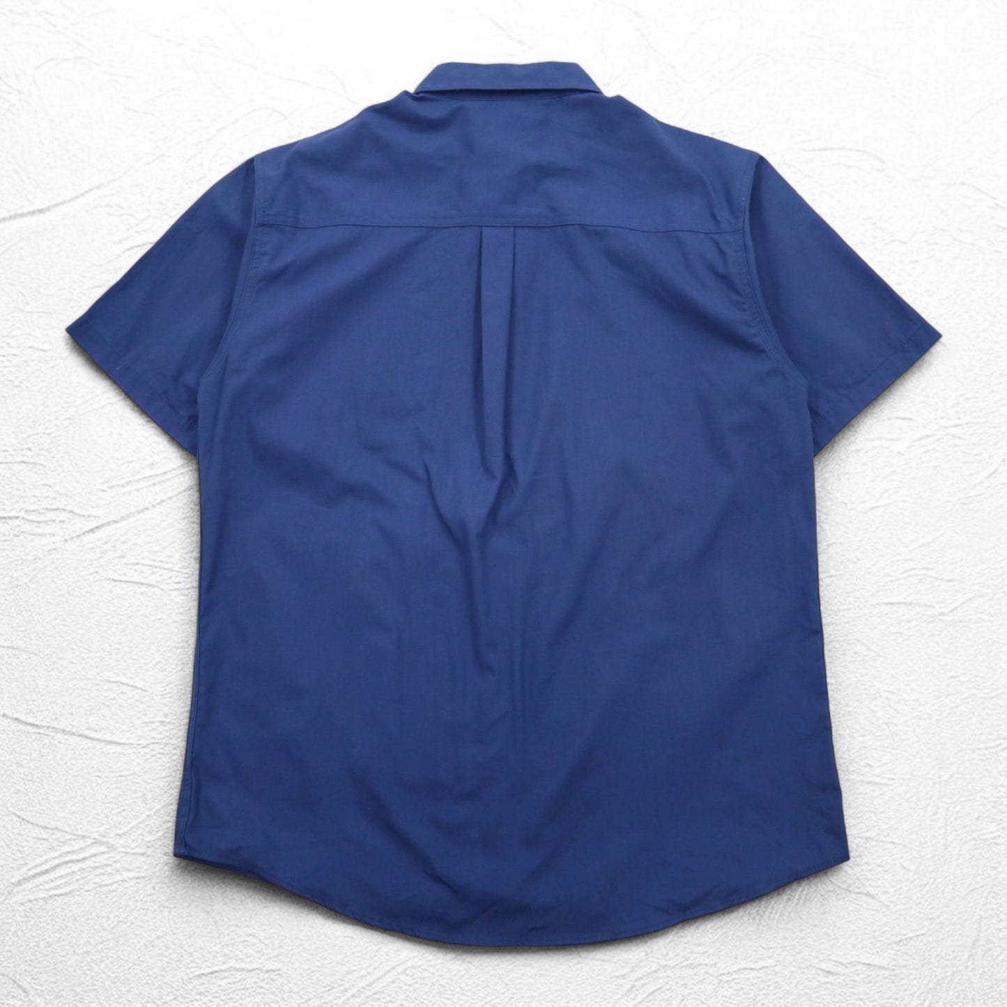 carhartt 半袖 ワークシャツ L ネイビー 胸ポケット US企業 刺繍 TIMBER AUTOMATION 384-19