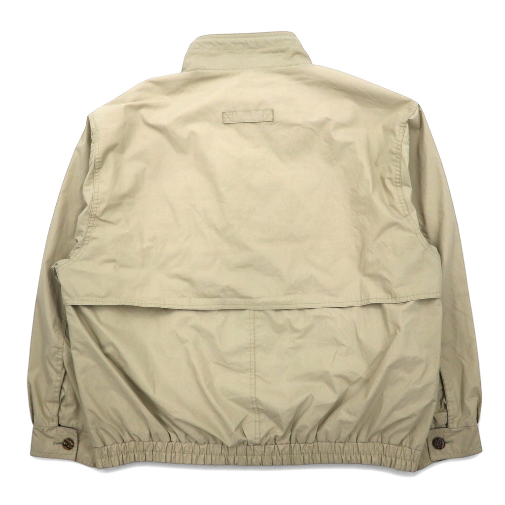 LONDON FOG 80s Swing Top Harrington Jacket L Beige Cotton Polyester IDEAL Zip Made in Colombia