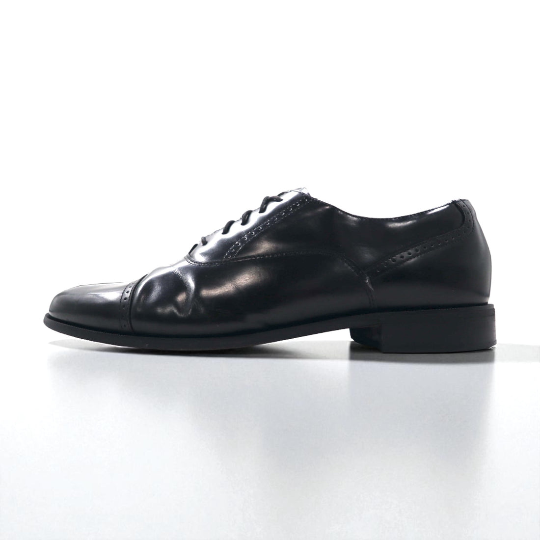 BOSTONIAN CLASSICS Straight Tip Dress Shoes, Size 28.5cm, Black Leather