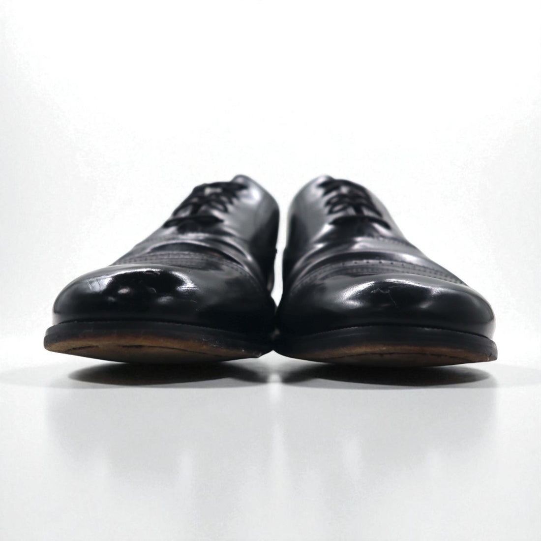BOSTONIAN CLASSICS Straight Tip Dress Shoes, Size 28.5cm, Black Leather