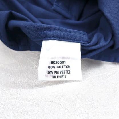 carhartt 半袖 ワークシャツ L ネイビー 胸ポケット US企業 刺繍 TIMBER AUTOMATION 384-19