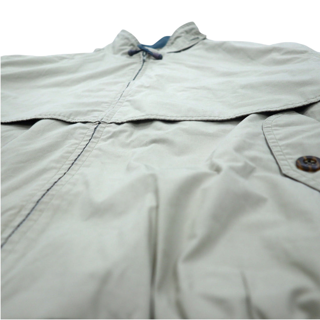 LONDON FOG 80s Swing Top Harrington Jacket L Beige Cotton Polyester IDEAL Zip Made in Colombia