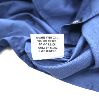 Carhartt Short Sleeve Work Shirt L Navy Chest Pocket US Company Embroidery TIMBER AUTOMATION 384-19