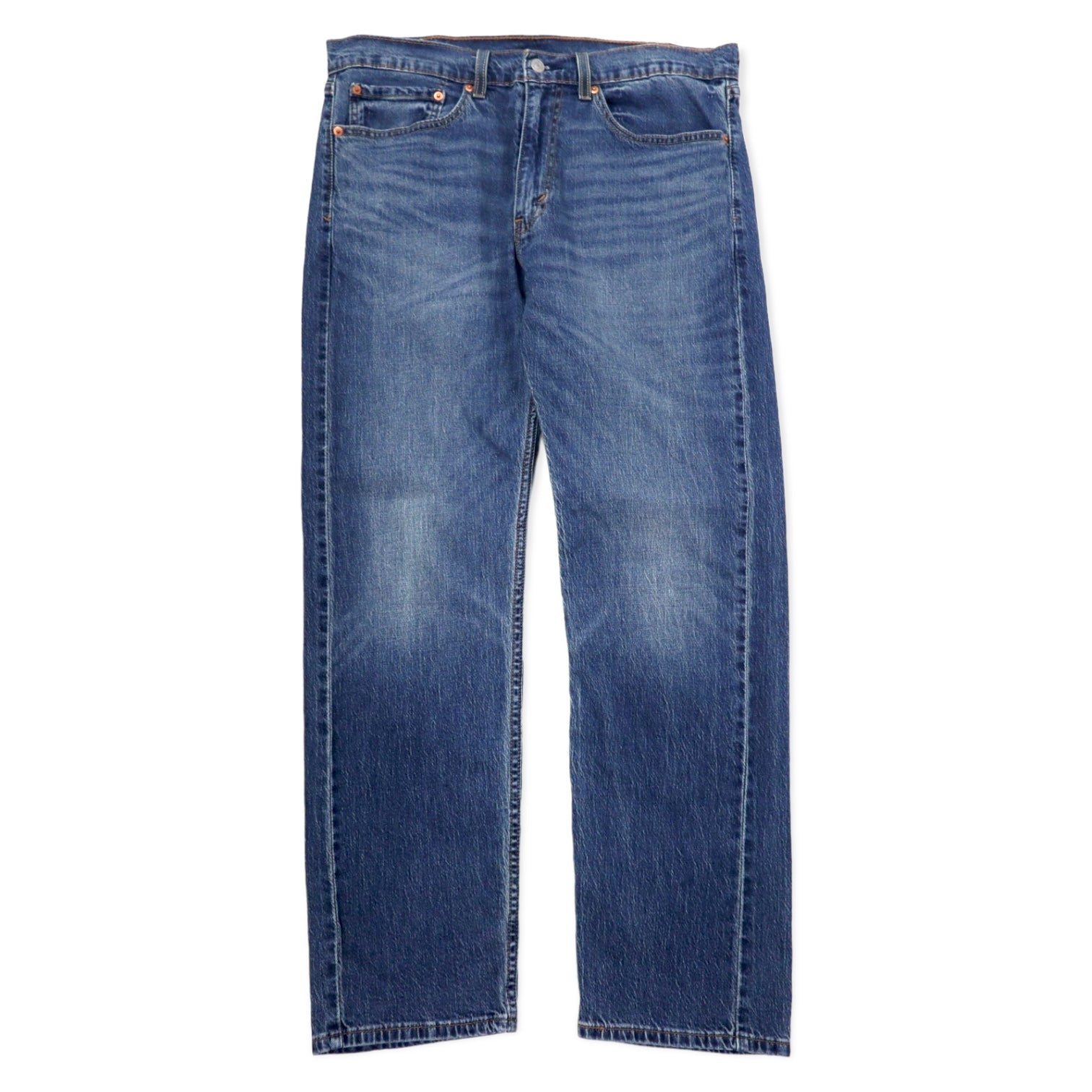 日本然リトテ-古着オンライン-Levi's 505 レギュラー ストレート デニムパンツ 34 ブルー コットン ストレッチ 505-2309-Levi's 505 Regular Straight Denim Pants 34 Blue Cotton Stretch 505-2309