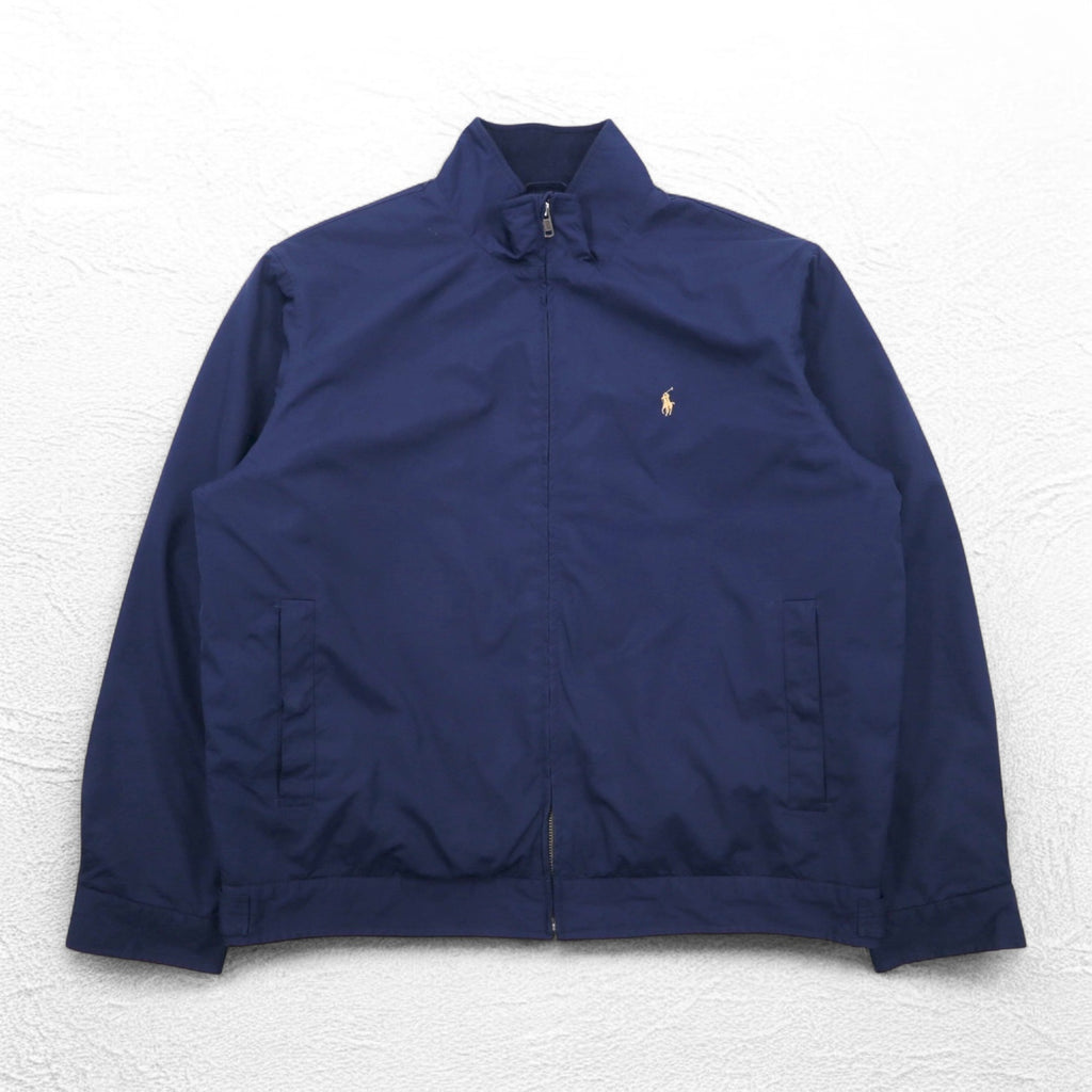 Polo by Ralph Lauren 90s Swing Top Harrington Jacket XL Navy Small Pony Embroidery
