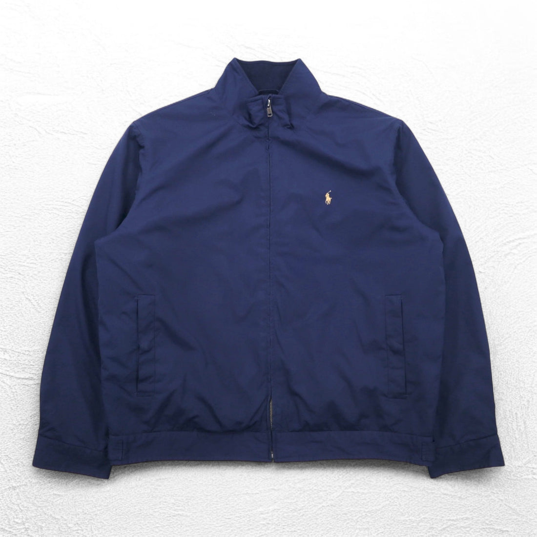 Polo by Ralph Lauren 90s Swing Top Harrington Jacket XL Navy Small Pony Embroidery