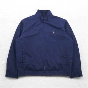 Polo by Ralph Lauren 90年代 スウィングトップ ハリントンジャケット XL ネイビー スモールポニー刺繍