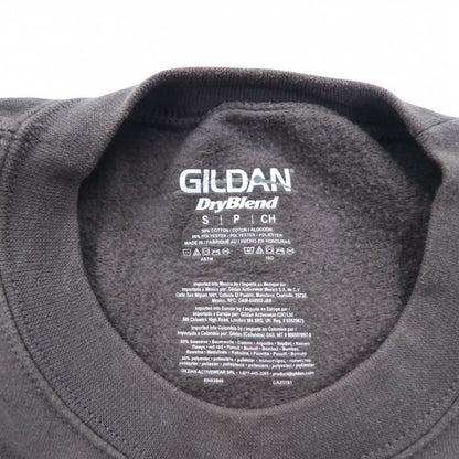 GILDAN クルーネック スウェット S グレー プリント 裏起毛 WEST SALEM VOLLEYBALL