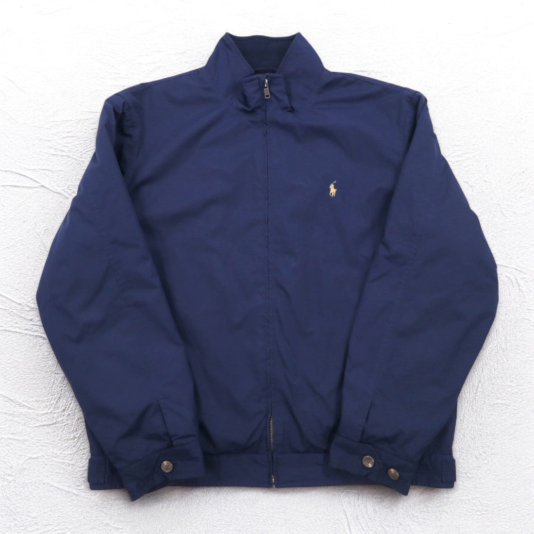 Polo by Ralph Lauren 90s Swing Top Harrington Jacket XL Navy Small Pony Embroidery