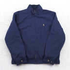 Polo by Ralph Lauren 90s Swing Top Harrington Jacket XL Navy Small Pony Embroidery