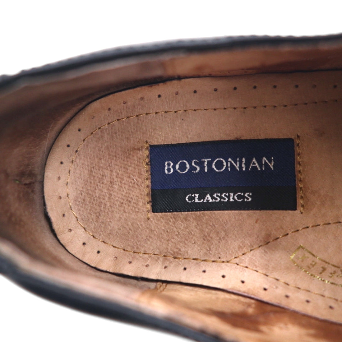 BOSTONIAN CLASSICS Straight Tip Dress Shoes, Size 28.5cm, Black Leather