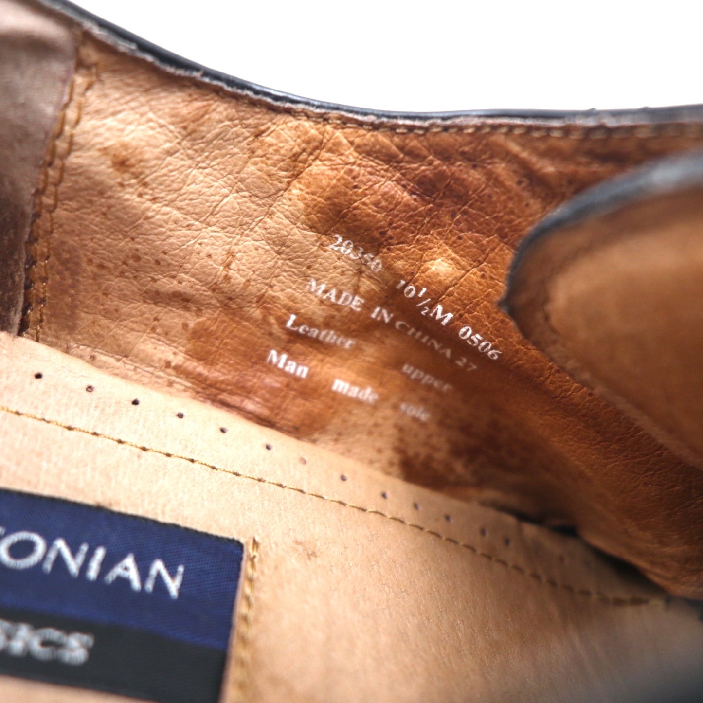 BOSTONIAN CLASSICS ストレートチップ ドレスシューズ 28.5cm ブラック レザー