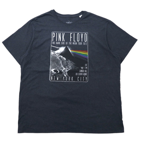 日本然リトテ-古着オンライン-PINK FLOYD ピンクフロイド バンドTシャツ 3XL グレー コットン THE DARK SIDE ON THE MOON TOUR 1972 ビッグサイズ-PINK FLOYD Pink Floyd Band T-Shirt 3XL Gray Cotton THE DARK SIDE ON THE MOON TOUR 1972 Big Size