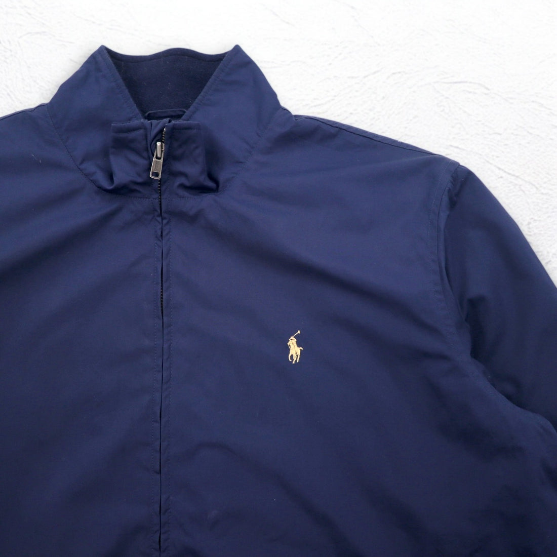 Polo by Ralph Lauren 90s Swing Top Harrington Jacket XL Navy Small Pony Embroidery