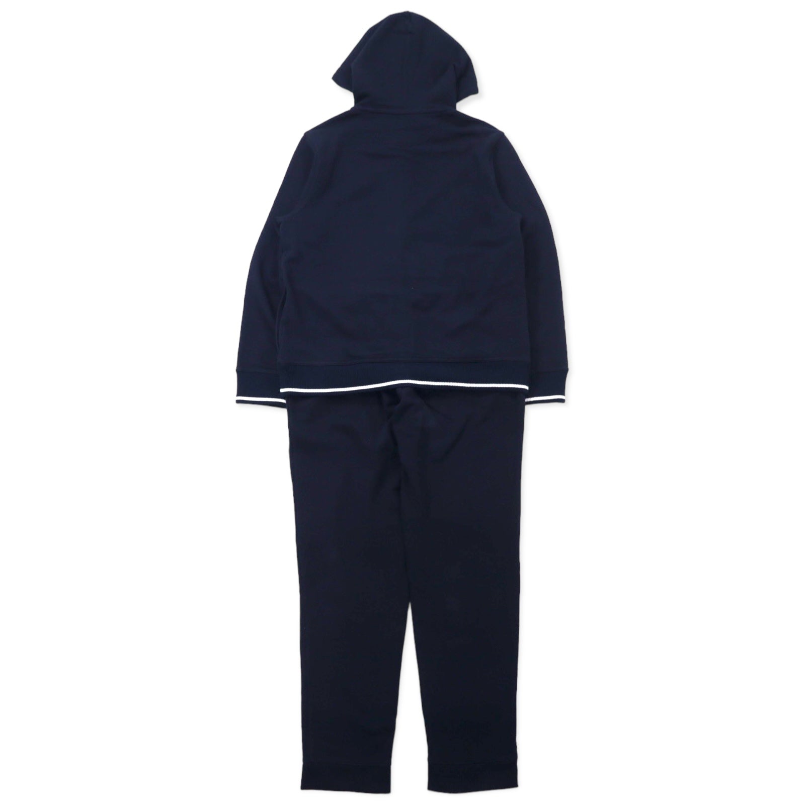 Brooks Brothers Red Fleece Full Zip Parka Setup Jersey M Navy Cotton Double Zip