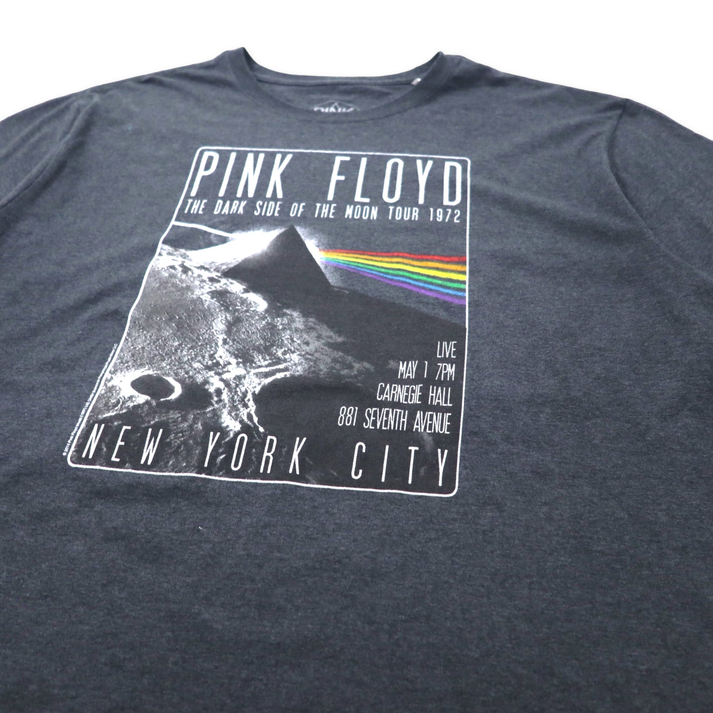 PINK FLOYD ピンクフロイド バンドTシャツ 3XL グレー コットン THE DARK SIDE ON THE MOON TOUR 1972 ビッグサイズ