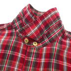 RRL (DOUBLE RL RALPH LAUREN) 90年代 第一期 三つ星タグ 半袖 シャツ L レッド チェック コットン
