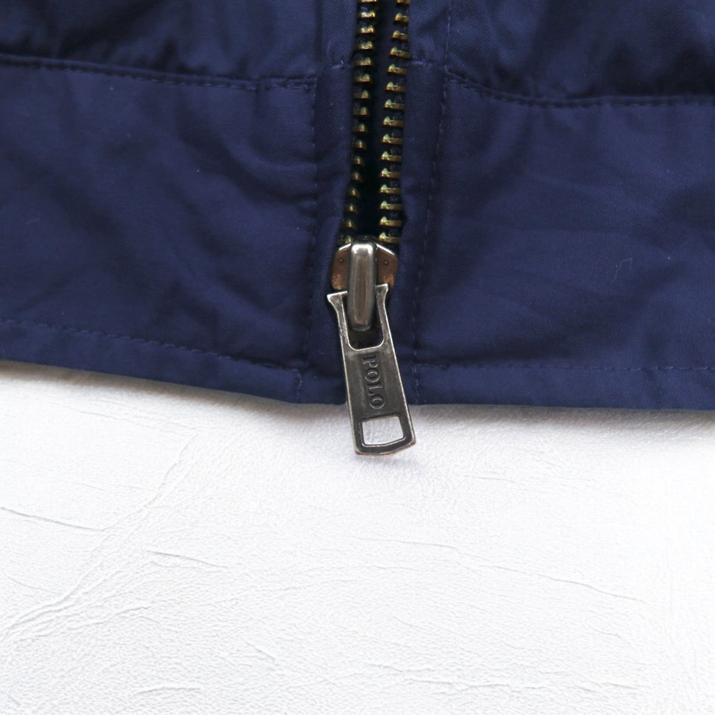 Polo by Ralph Lauren 90s Swing Top Harrington Jacket XL Navy Small Pony Embroidery