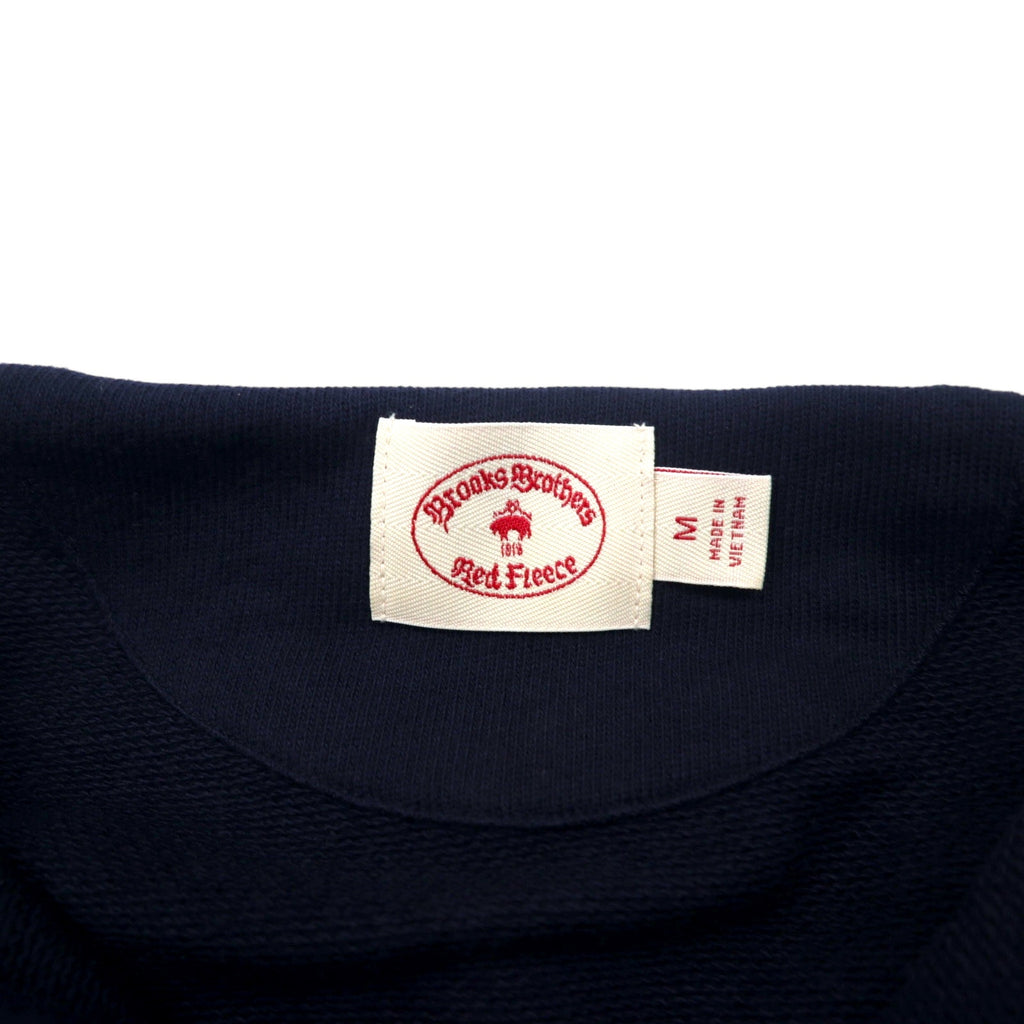 Brooks Brothers Red Fleece Full Zip Parka Setup Jersey M Navy Cotton Double Zip