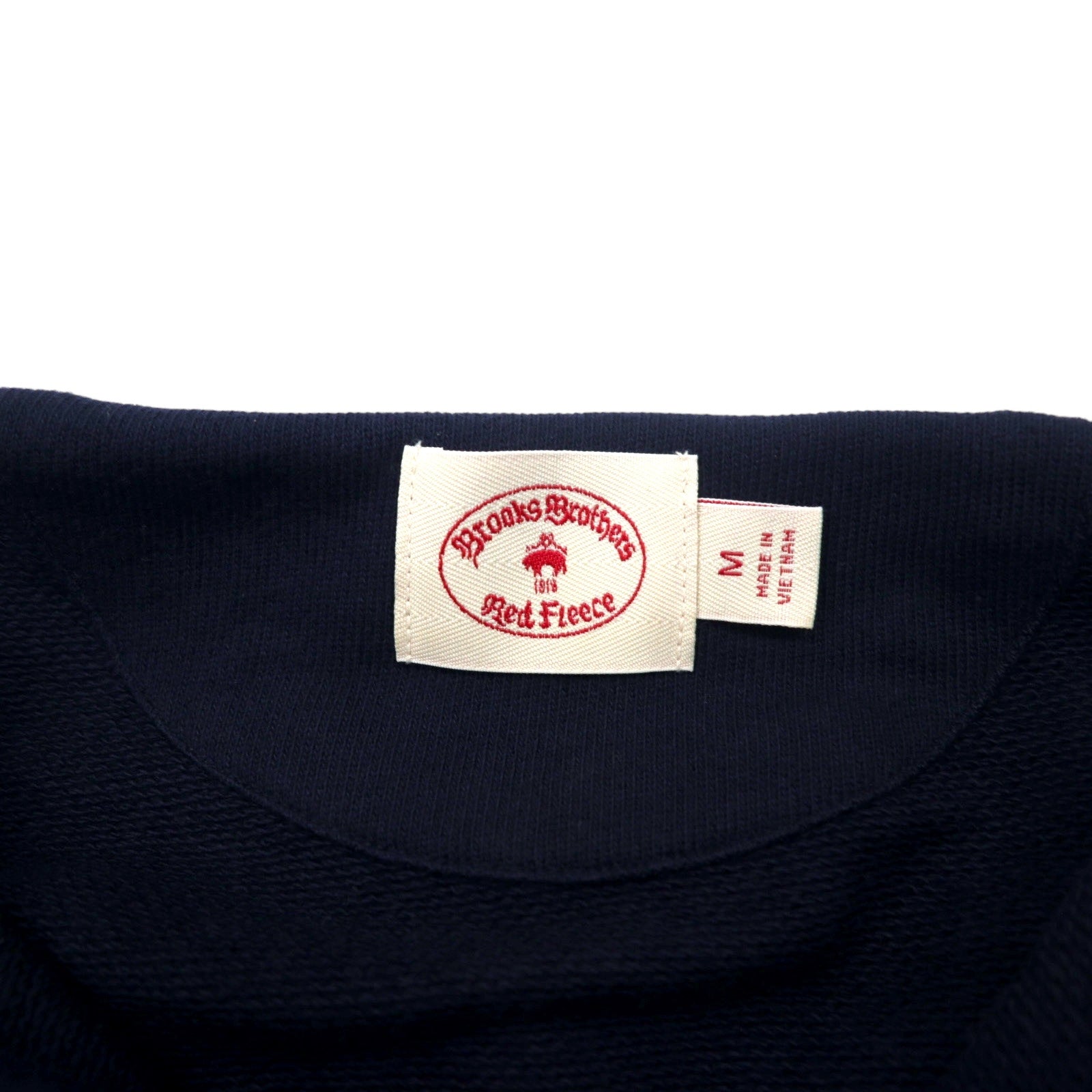 Brooks Brothers Red Fleece Full Zip Parka Setup Jersey M Navy Cotton Double Zip