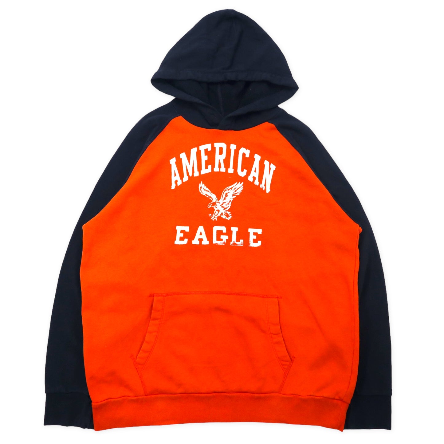 AMERICAN EAGLE OUTFITTERS プルオーバーパーカー XL オレンジ コットン CLASSIC FIT ビッグサイズ