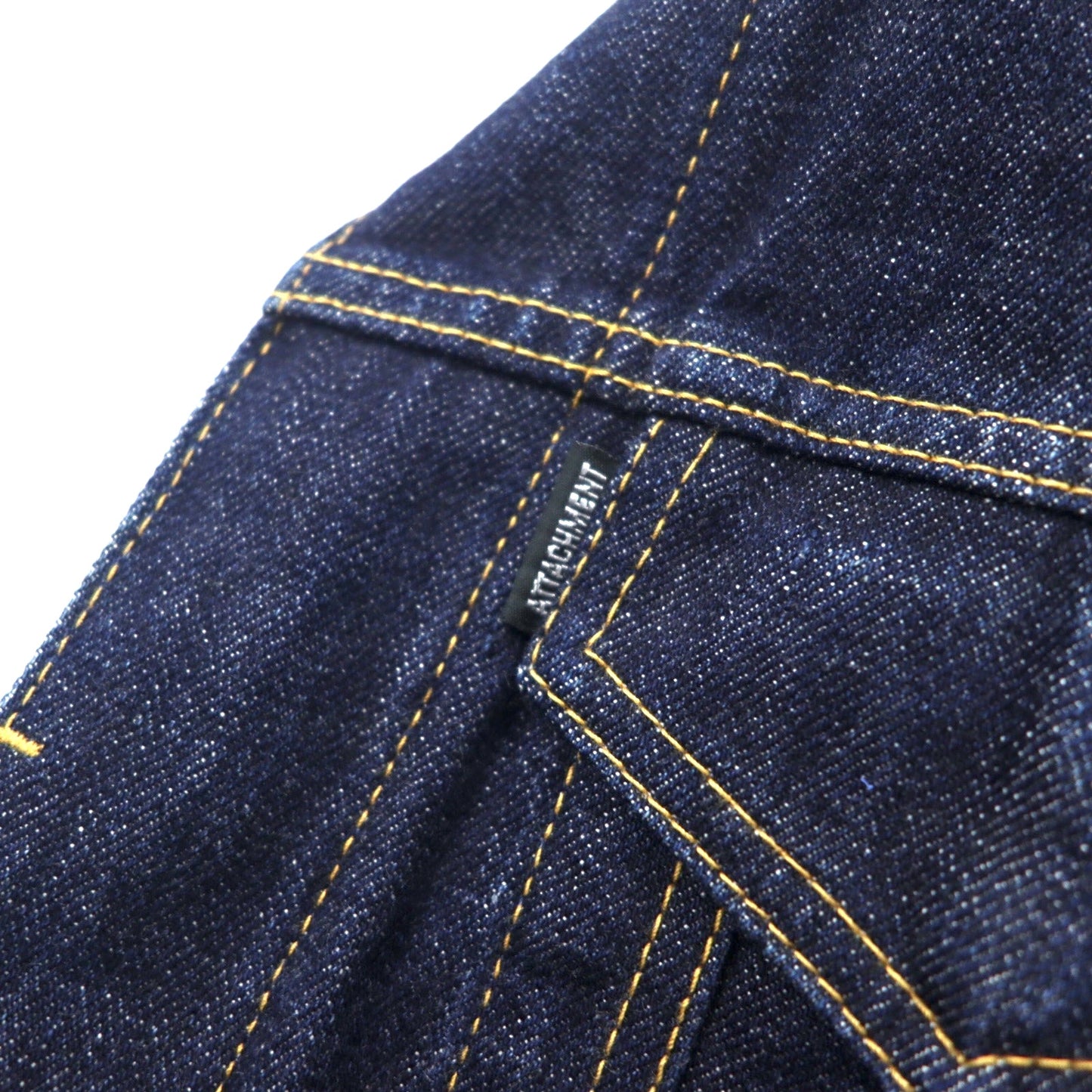 ATTACHMENT 13.5oz クランチデニムジャケット Gジャン 3 ブルー 濃紺 コットン AB32-258 日本製