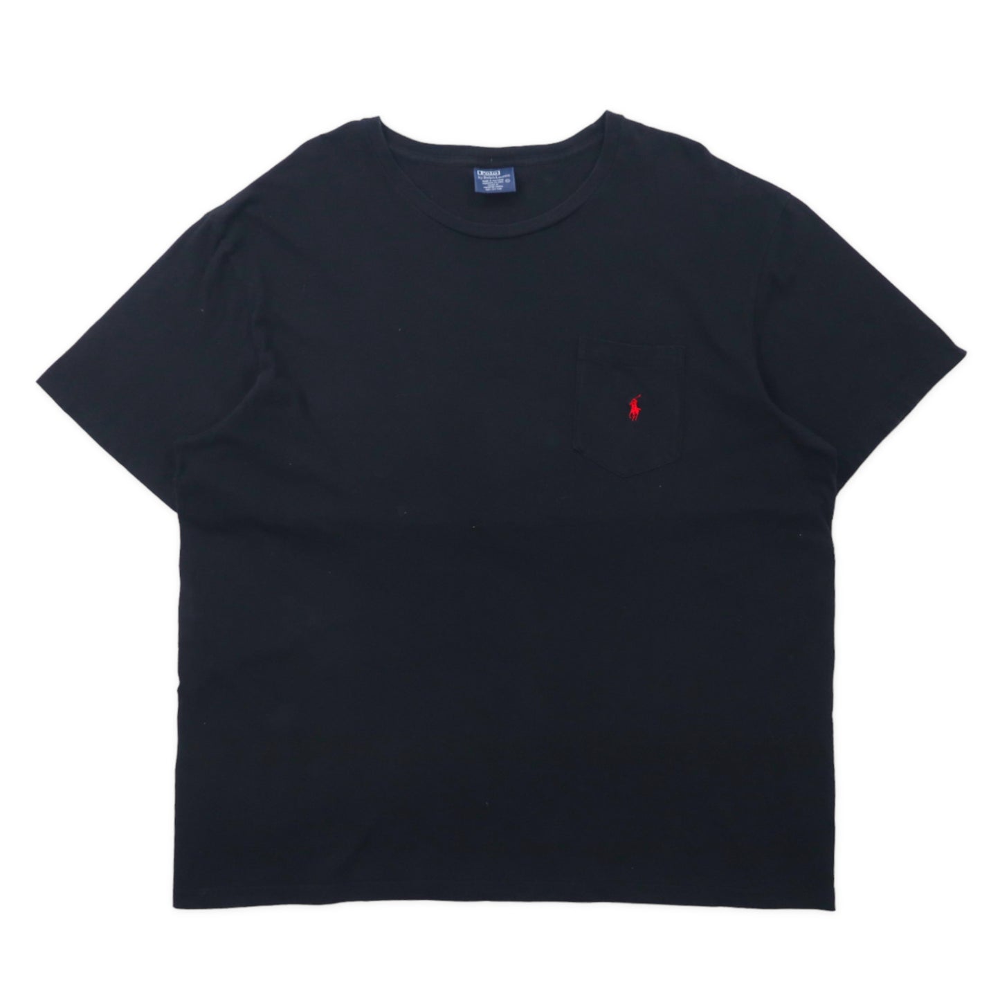 Polo by Ralph Lauren ポケットTシャツ XL ブラック コットン スモールポニー刺繍 ビッグサイズ