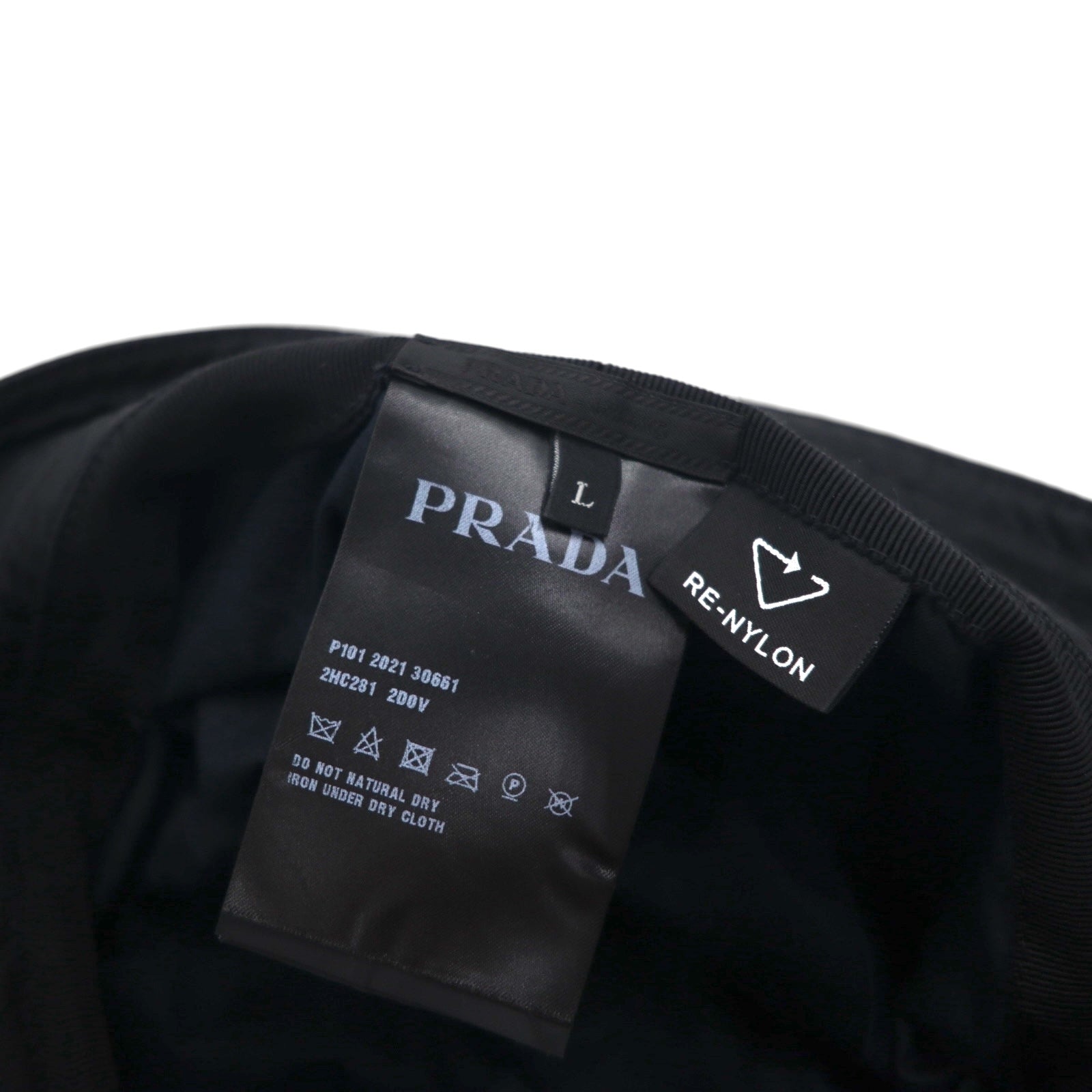 PRADA RE-NYLON Visor Bucket Hat, 2-Way Cap, P101 2021, 30661 2HC281 2D0V