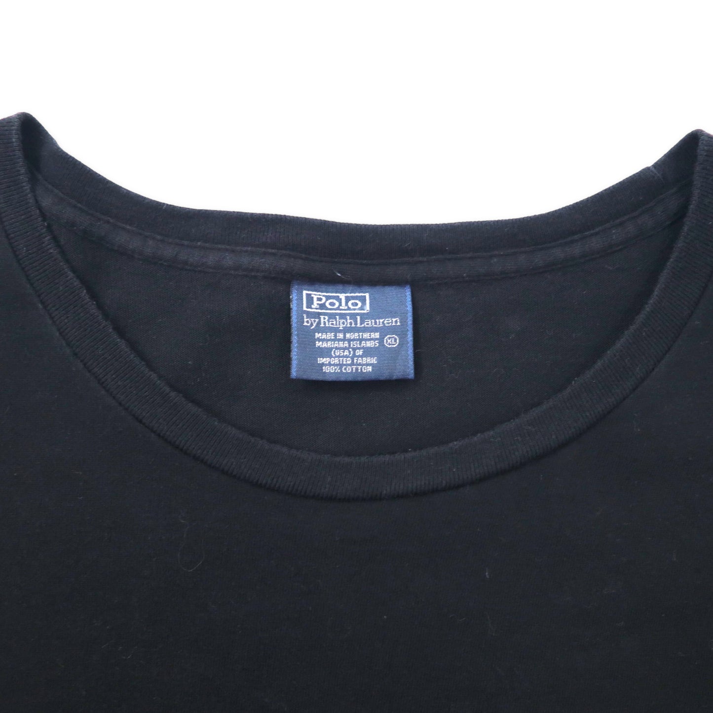Polo by Ralph Lauren ポケットTシャツ XL ブラック コットン スモールポニー刺繍 ビッグサイズ
