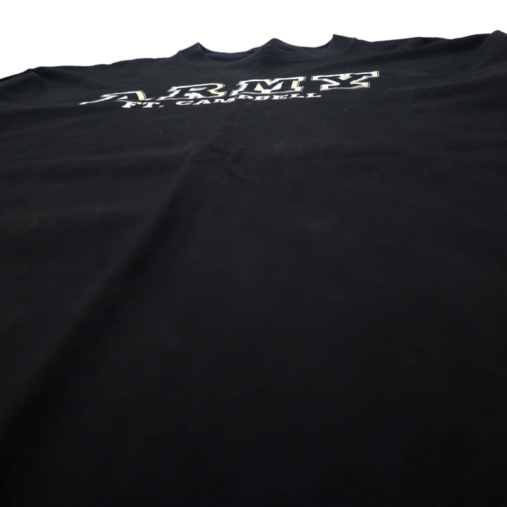 US ARMY USA製 90年代 プリント Tシャツ L ブラック コットン SOFFE'S Choice