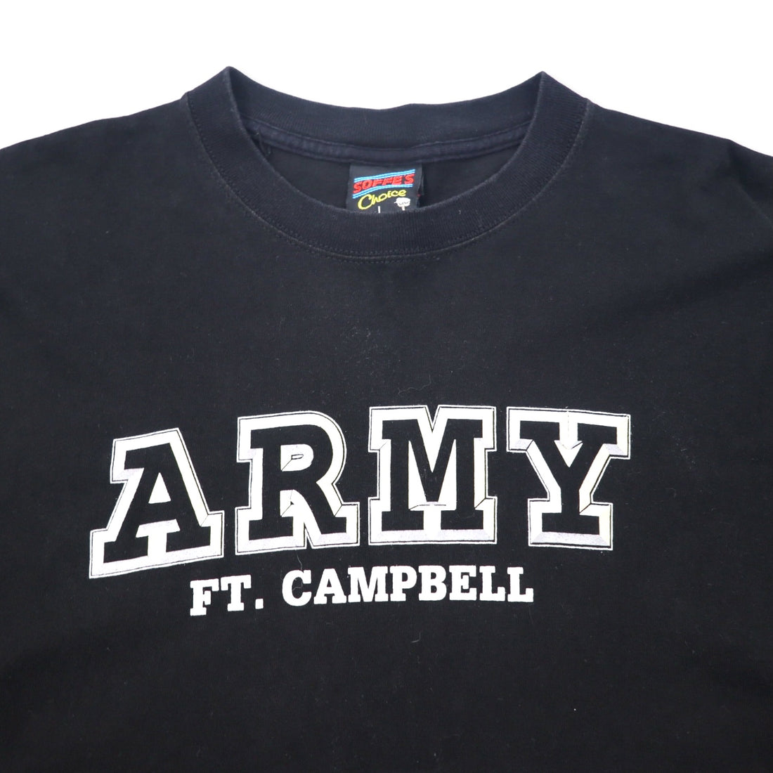 US ARMY USA製 90年代 プリント Tシャツ L ブラック コットン SOFFE'S Choice