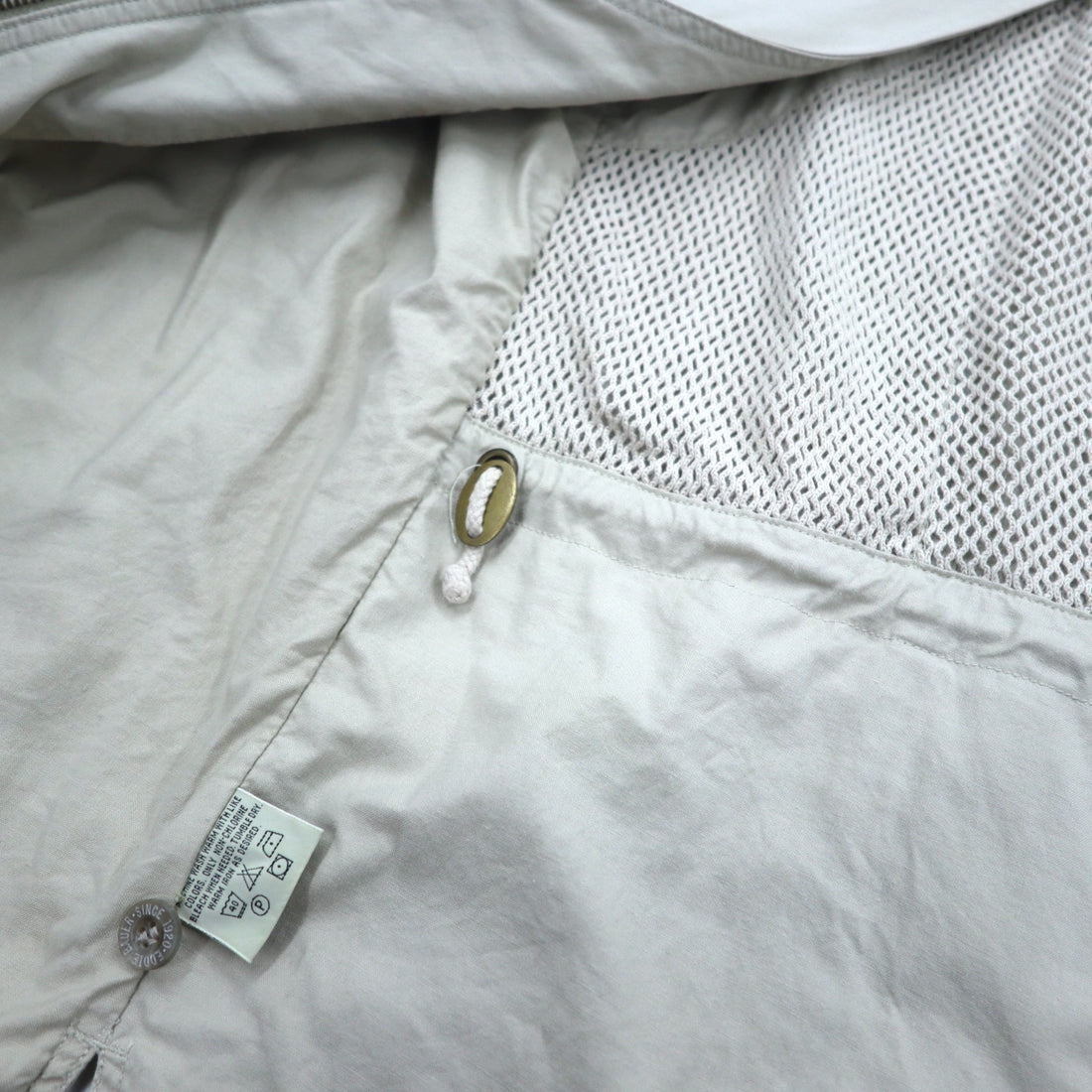 Eddie Bauer 90年代 フィッシングベスト ハンティングベスト L ベージュ コットン