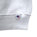 Made in USA 90s RUSSELL ATHLETIC College Print Sweatshirt XL White Cotton Arch Logo 3-Layer Print DUQUESNE UNIVERSITY