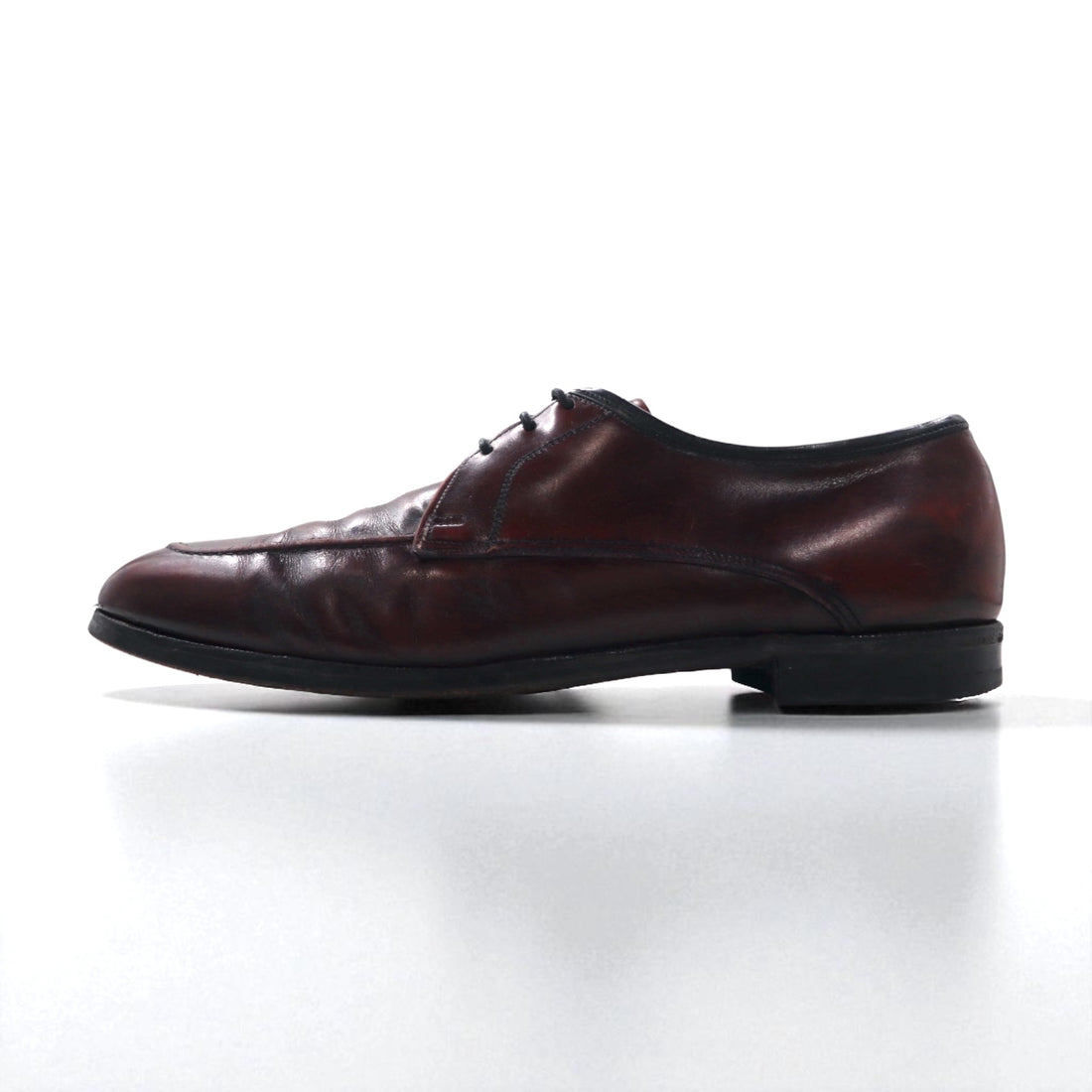 Wright 1980s Breather U-Tip Dress Shoes, Size 28.5cm, Bordeaux Leather, Ultra Sole