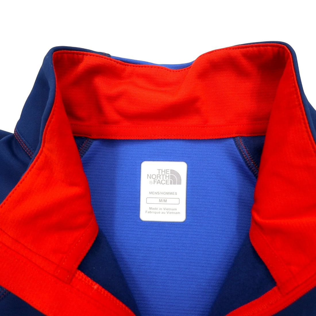 THE NORTH FACE Flash Dry Half Zip Track Shirt M Navy Polyester Stretch FLASHDRY Finger Holes Thumb Holes US Standard