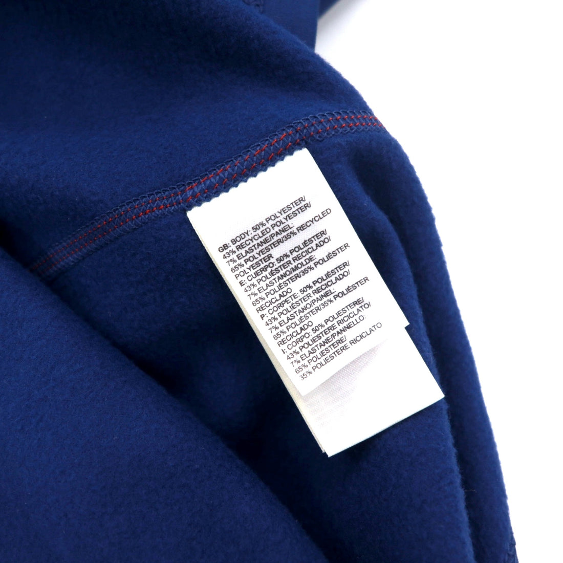 THE NORTH FACE Flash Dry Half Zip Track Shirt M Navy Polyester Stretch FLASHDRY Finger Holes Thumb Holes US Standard