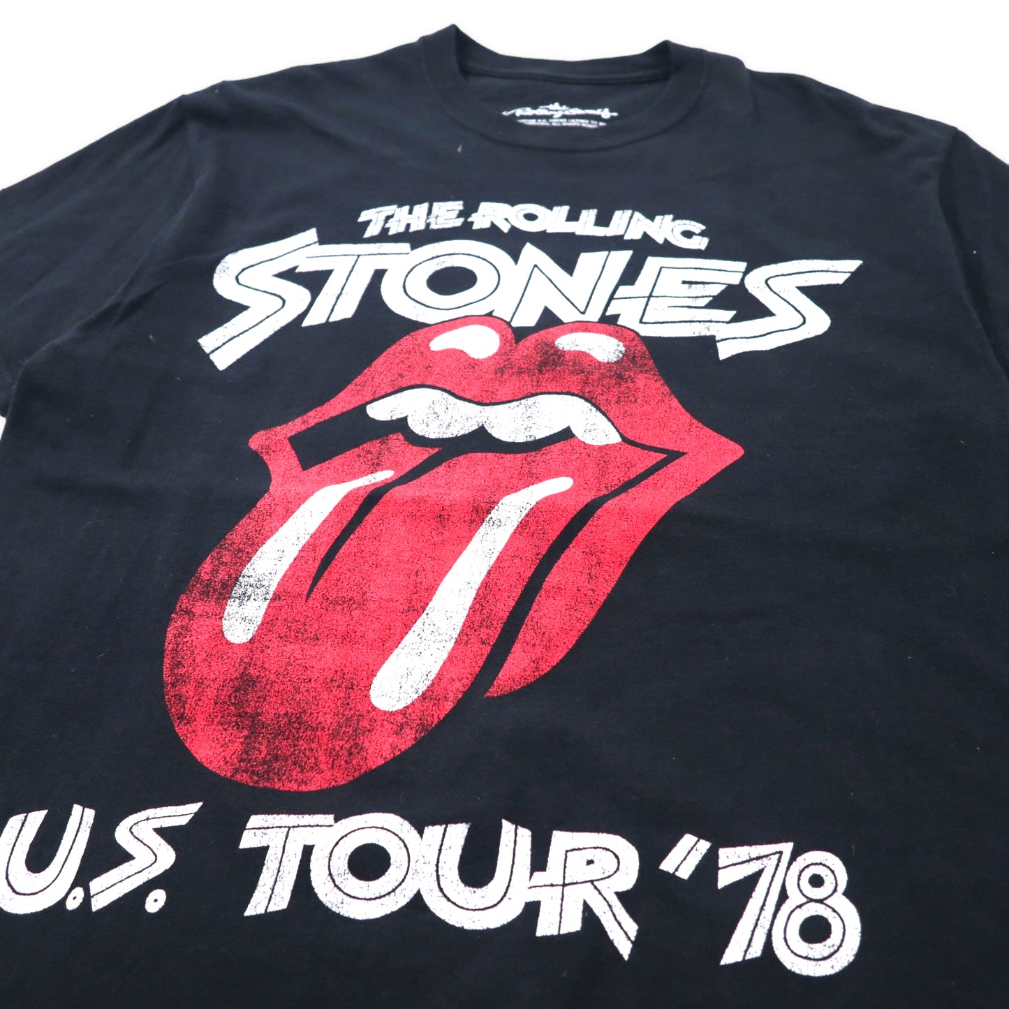 The Rolling Stones ローリングストーンズ バンドTシャツ LG ブラック コットン U.S. TOUR 78