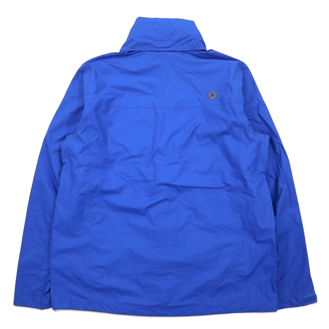 Marmot Mountain Parka L Blue Nylon Waterproof Breathable Retractable Hood PreCip Jacket G41200