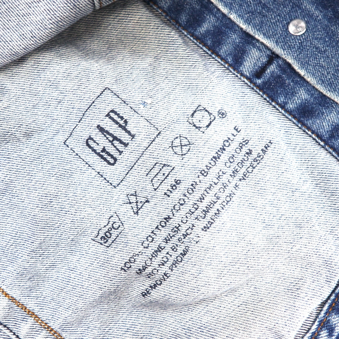 GAP BLUE JEANS 00年代 オールドギャップ デニムジャケット Gジャン XL ブルー コットン 174409-00