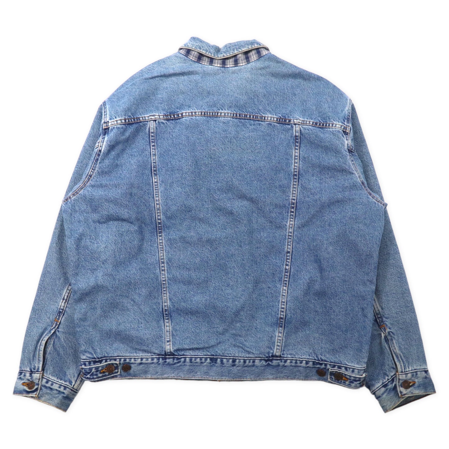 Levi's USA製 90年代 3rd デニムジャケット XL ブルー ネルライナー ボタン裏715 ビッグサイズ 70699-0389