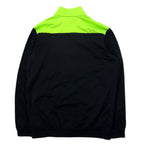 adidas Track Jacket Jersey L Green Black Polyester 3 Stripes