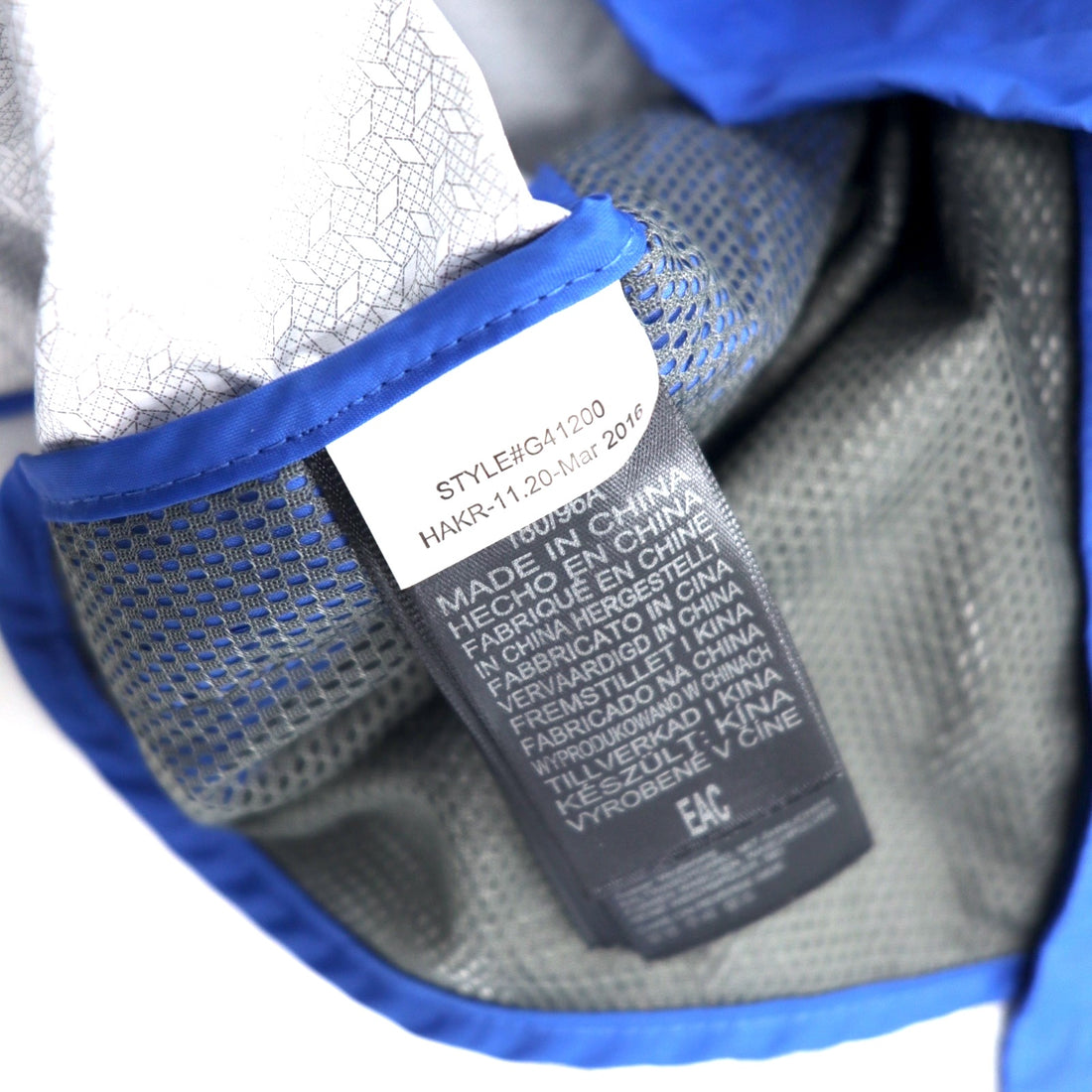 Marmot Mountain Parka L Blue Nylon Waterproof Breathable Retractable Hood PreCip Jacket G41200