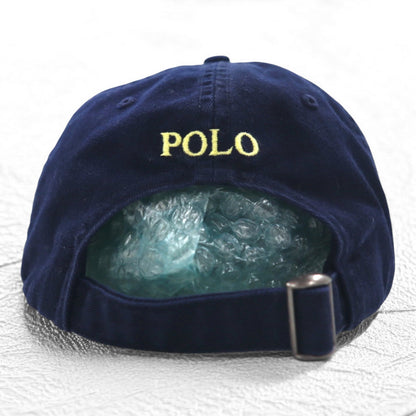POLO RALPH LAUREN 6パネルキャップ FREE ベルト ネイビー スモールポニー刺繍