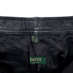 DANIER CANADA レザーパンツ S ブラック ジッパーフライ