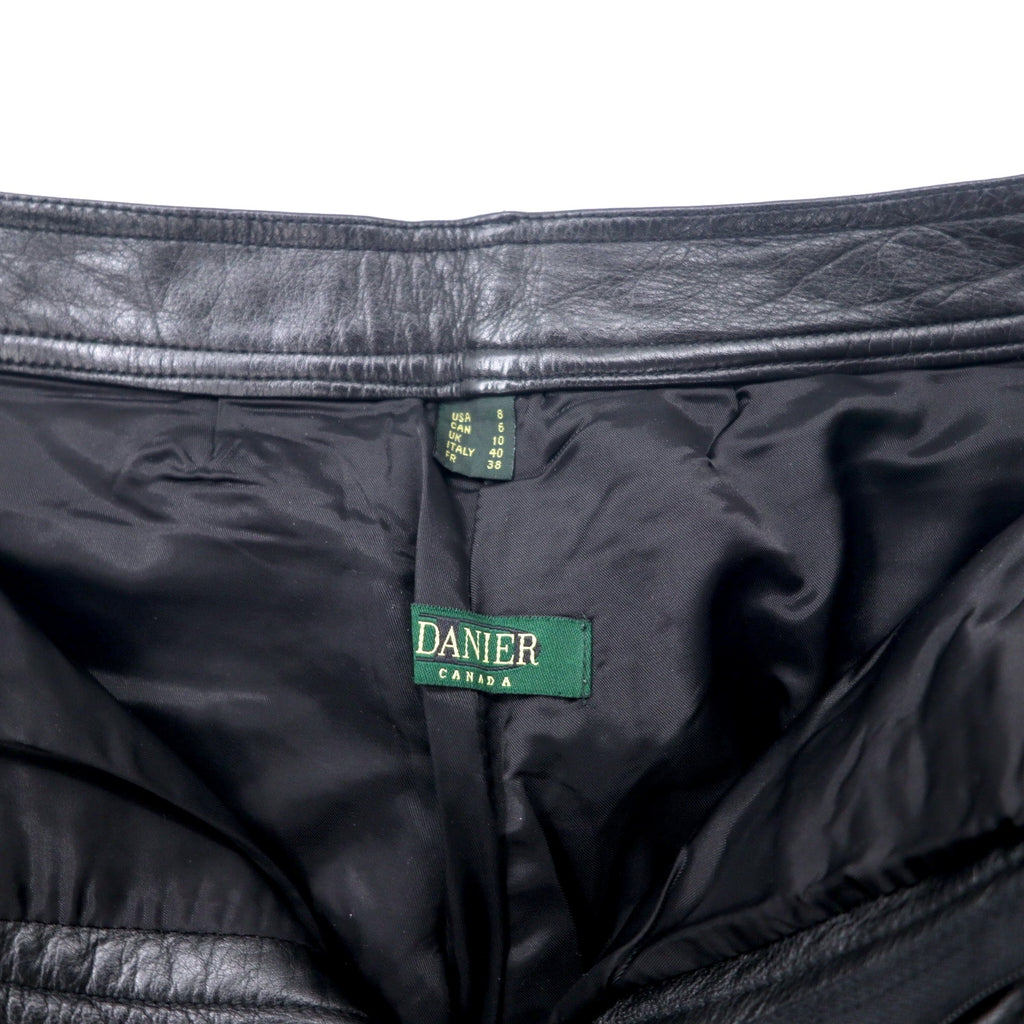 DANIER CANADA レザーパンツ S ブラック ジッパーフライ